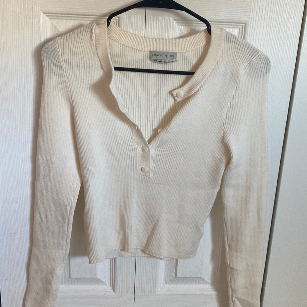 button up knit top
